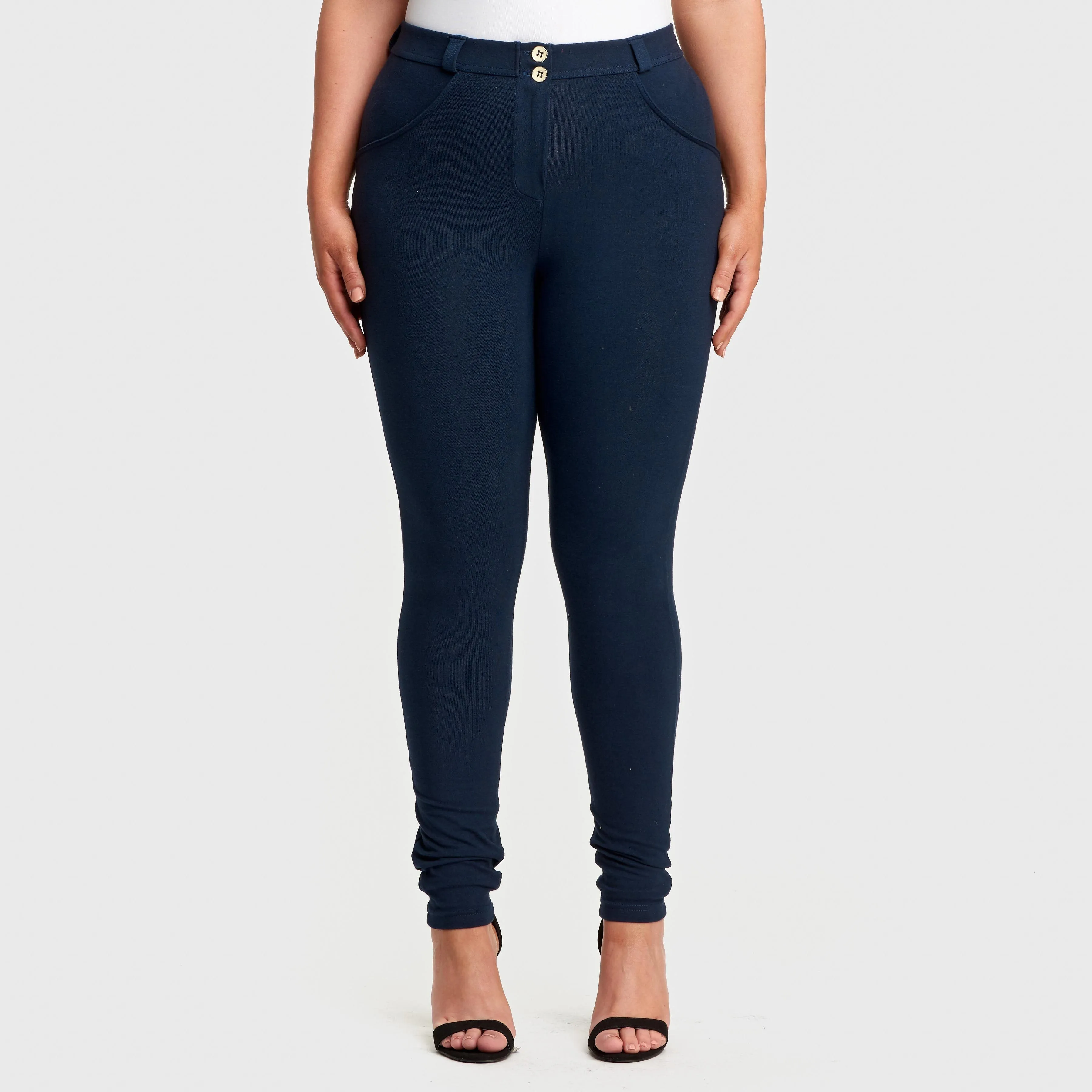 WR.UP® Curvy Fashion - High Waist - Full Length - Navy Blue