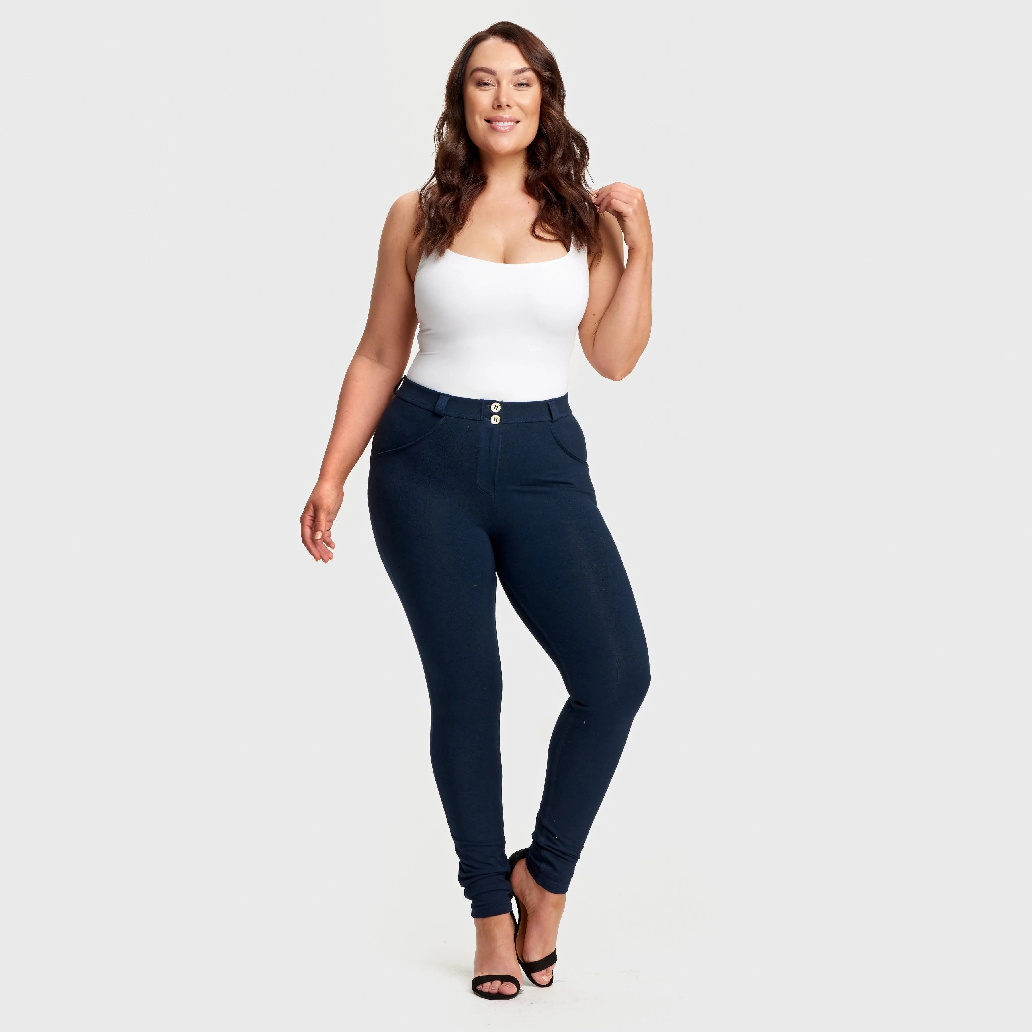 WR.UP® Curvy Fashion - High Waist - Full Length - Navy Blue