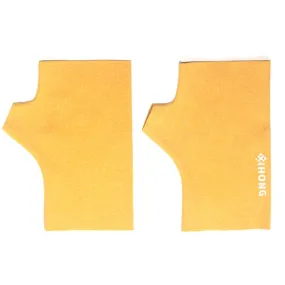 WST-41 Winter Thin Flannel Warm Finger Gloves Nail Protective Gloves, Spec: Mittens (Yellow)