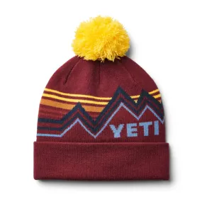 Yeti Freestyle Pom Beanie - Rust/Yellow