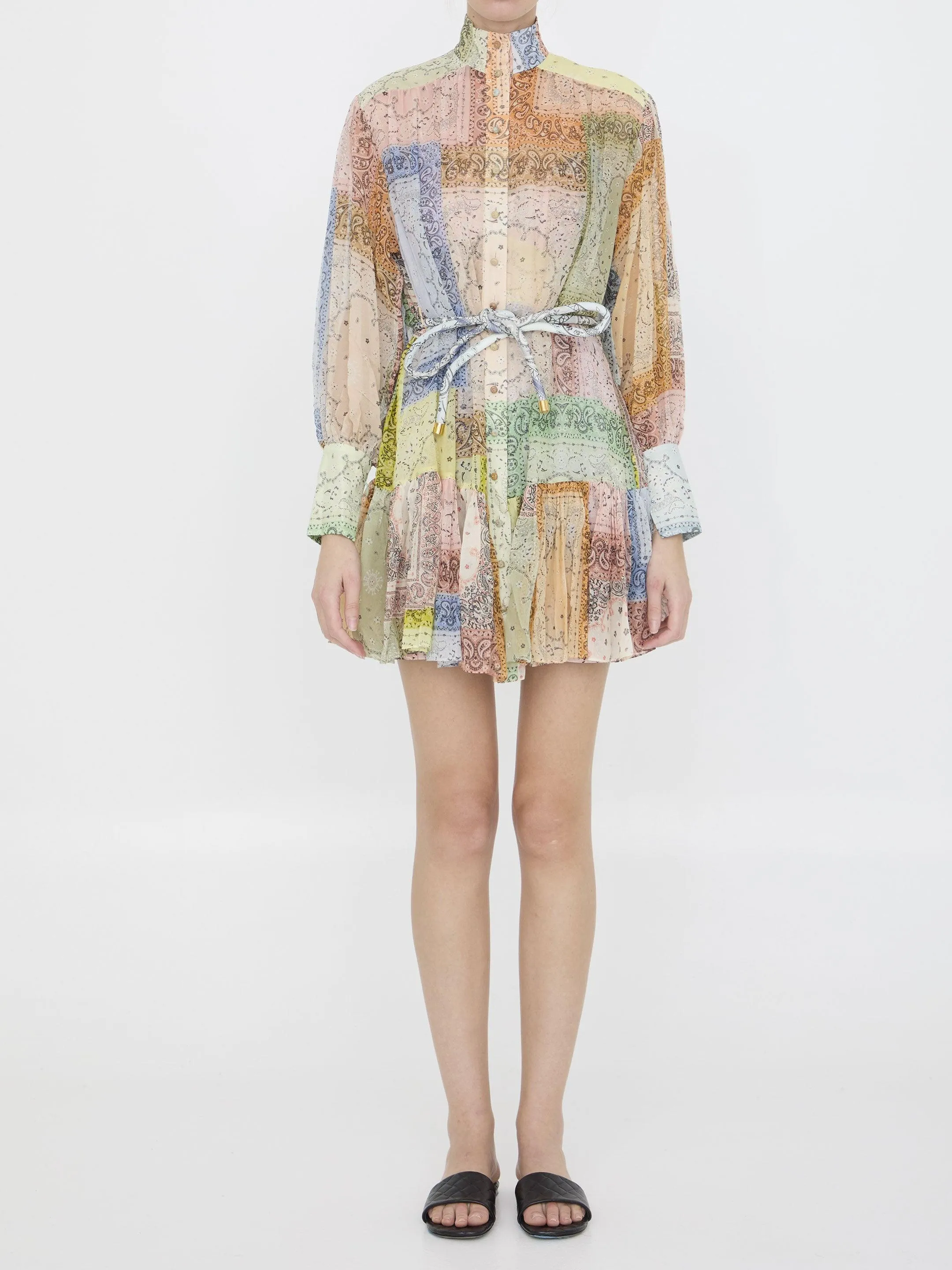 Zimmermann Matchmaker Lantern Mini Dress